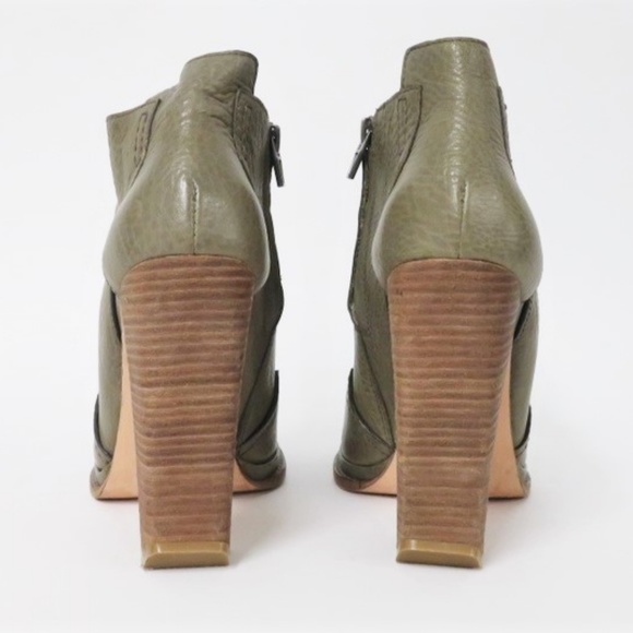 Alexander Wang Platform Booties Livia Sage Leather - Picture 7 of 9